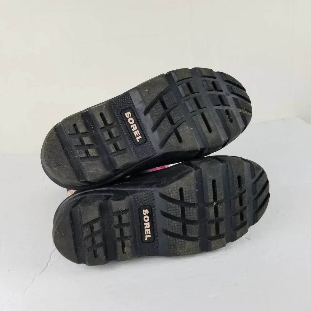 Sorel Girls Sz 3‎ Pink Warm Winter Show Boots Insulated Waterproof